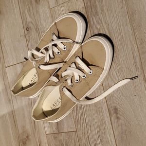 Ralph Lauren canvas sneakers.